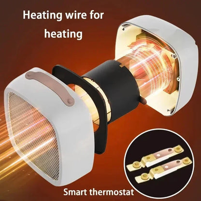Portable Mini Heater Silent Fast Heating 500W Indoor Use