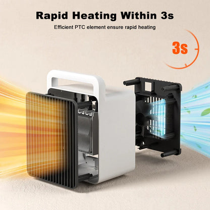 Portable Mini Electric Heater With Ptc Technology