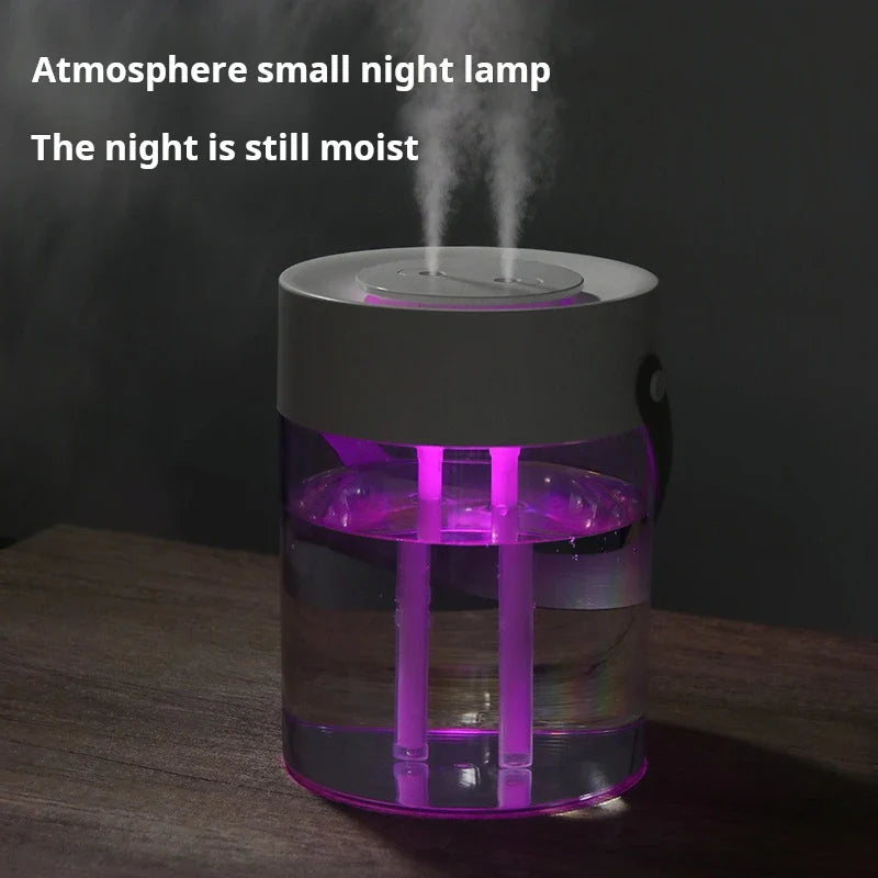 3L Double Spray Usb Humidifier With Night Light