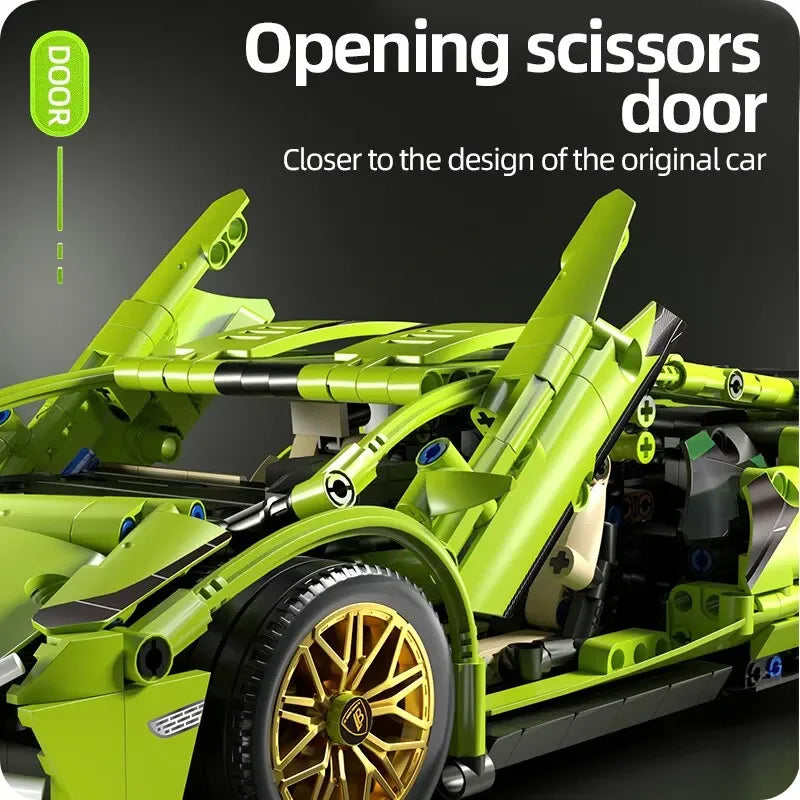 Remote Control Supercar Model Building Blocks