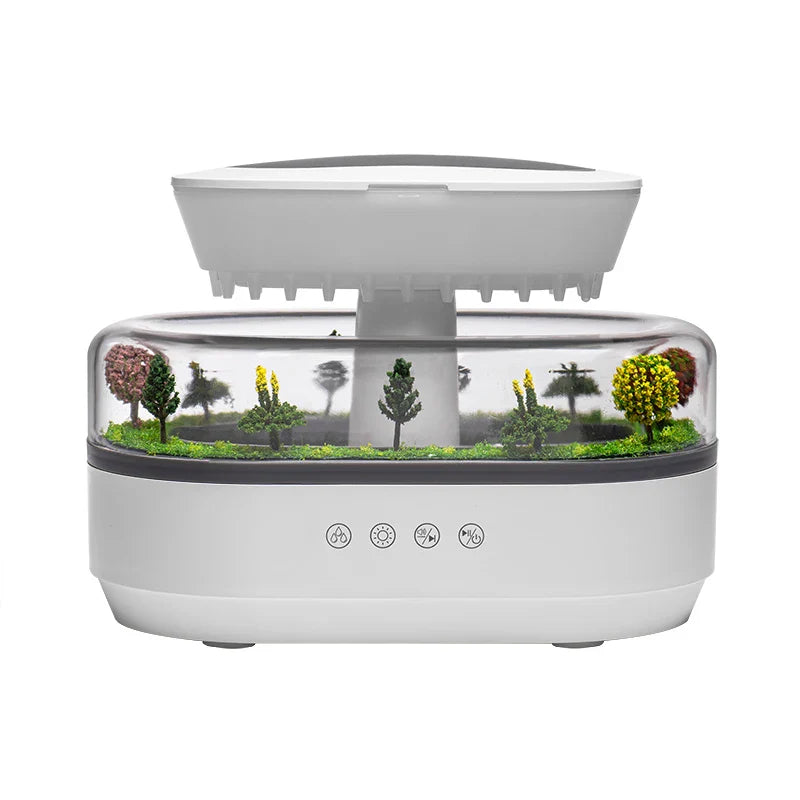 Aroma Raindrop Humidifier With Colorful Light & Diffuser