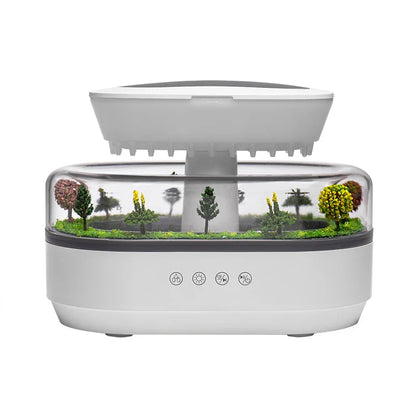 Aroma Raindrop Humidifier With Colorful Light & Diffuser