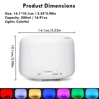 Usb Essential Oil Diffuser With Colorful Lights