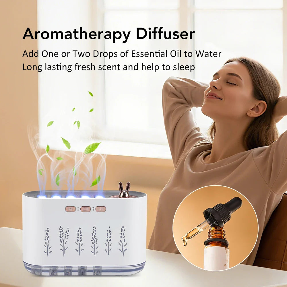 Portable 700Ml Usb Aromatherapy Humidifier With Led Lights