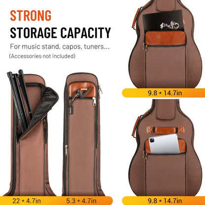 41 Inch Acoustic Guitar Bag Waterproof Oxford Nylon