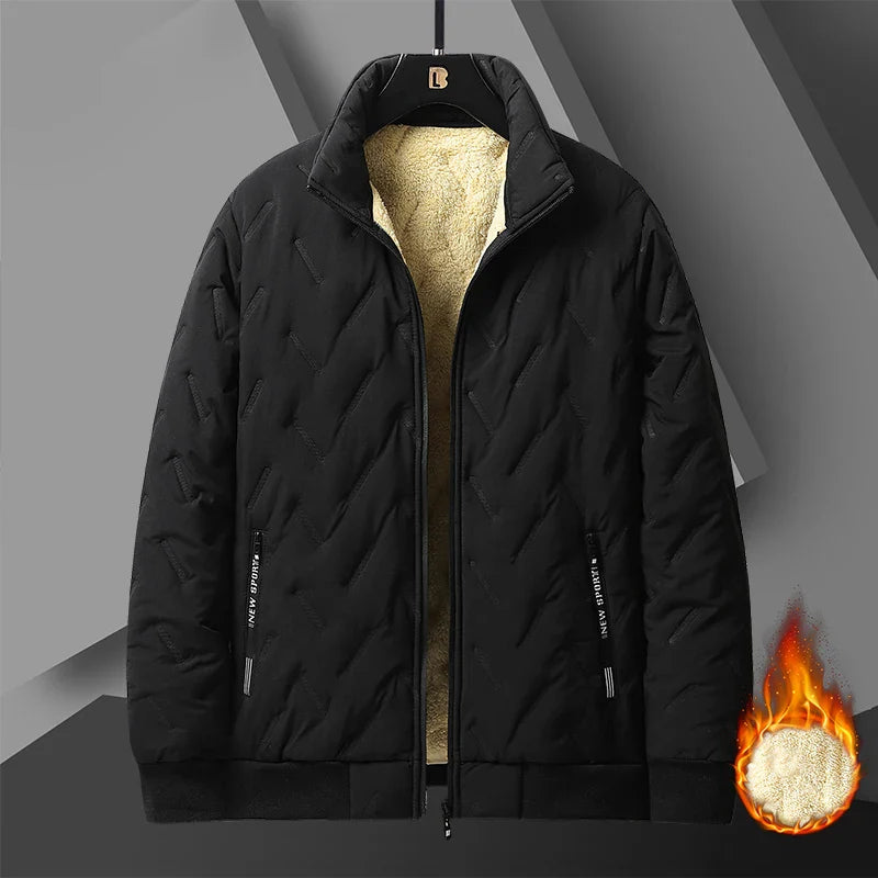 Men'S Plus Size Windproof Winter Jacket
