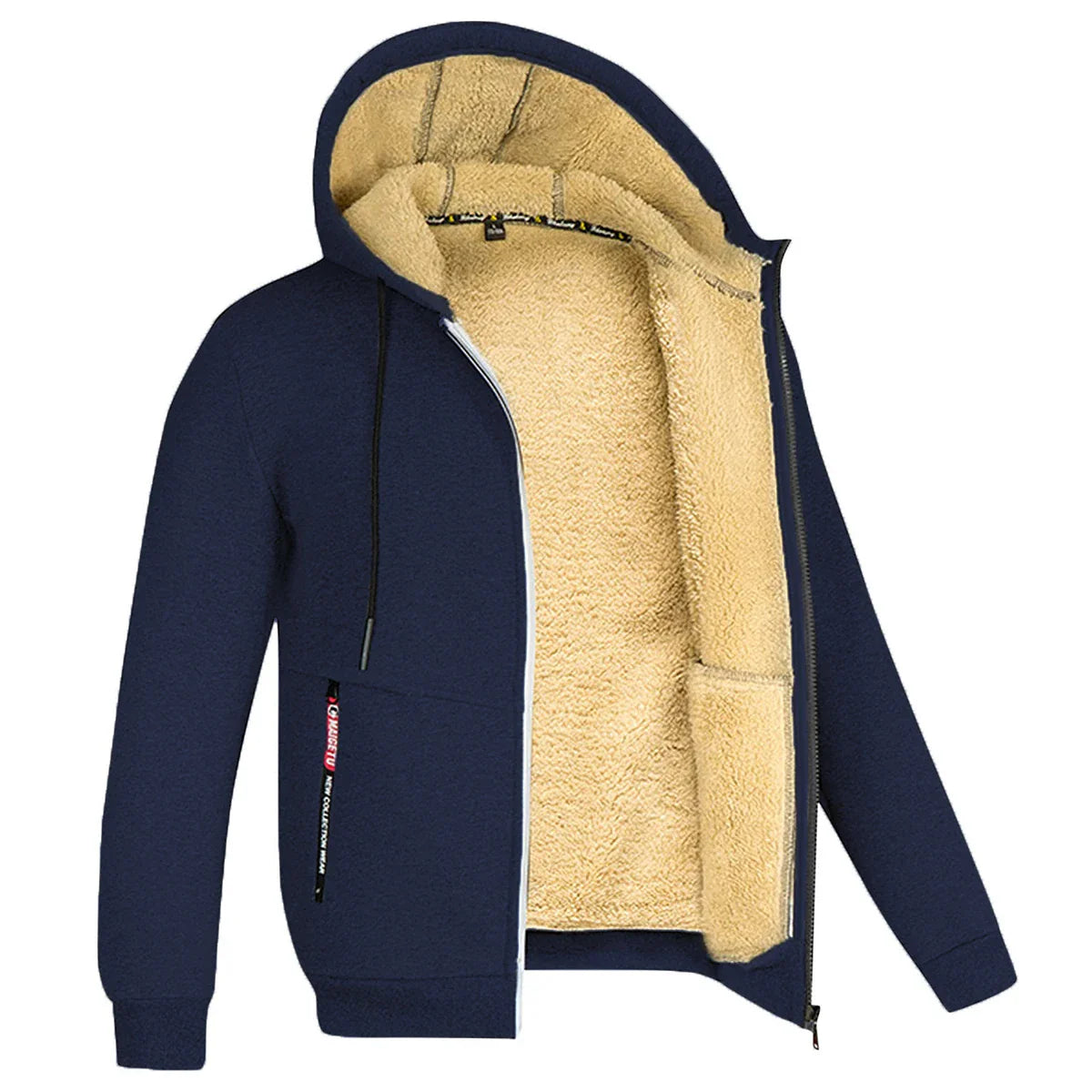 Winter Men'S Camouflage Hooded Fleece Jacket
