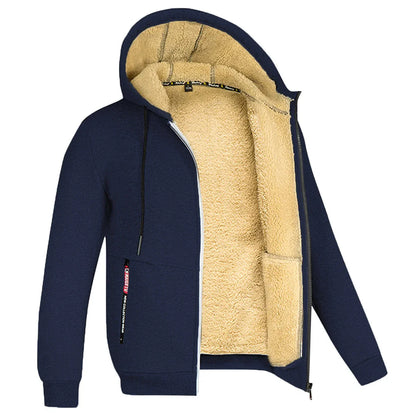 Winter Men'S Camouflage Hooded Fleece Jacket
