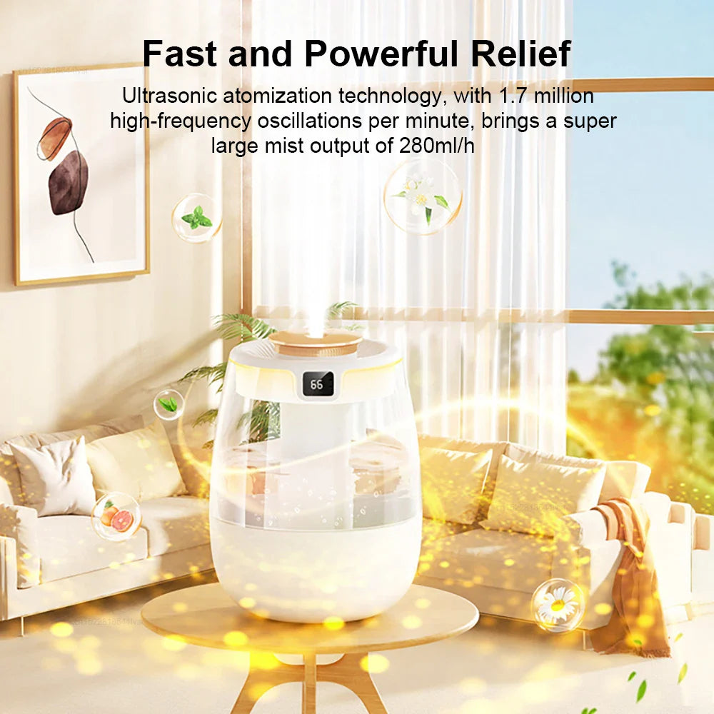 1300Ml Aroma Usb Humidifier With Double Spray Ports
