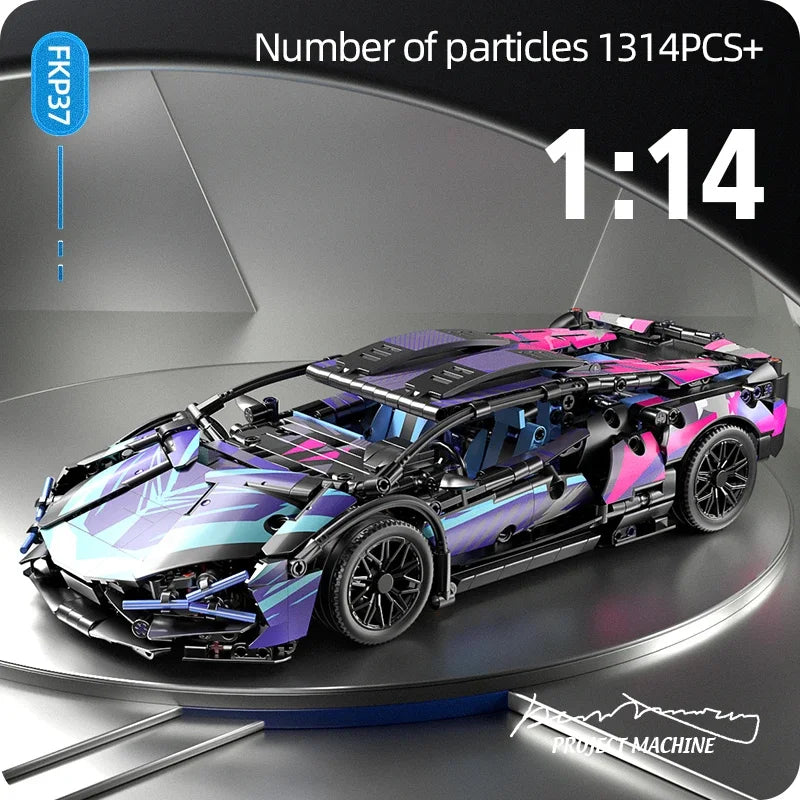 Remote Control Supercar Model Building Blocks