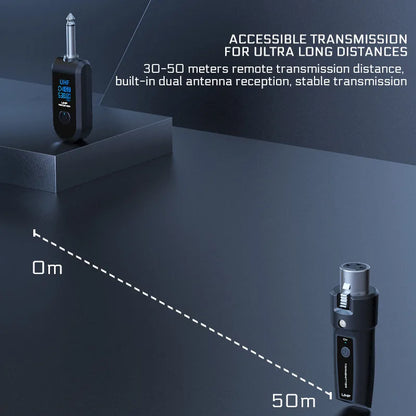Wireless Microphone System Xlr Adapter For Audio Devices