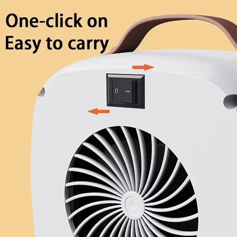 Portable Mini Heater Silent Fast Heating 500W Indoor Use