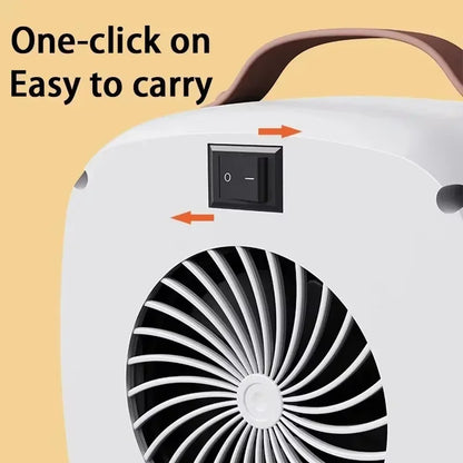 Portable Mini Heater Silent Fast Heating 500W Indoor Use