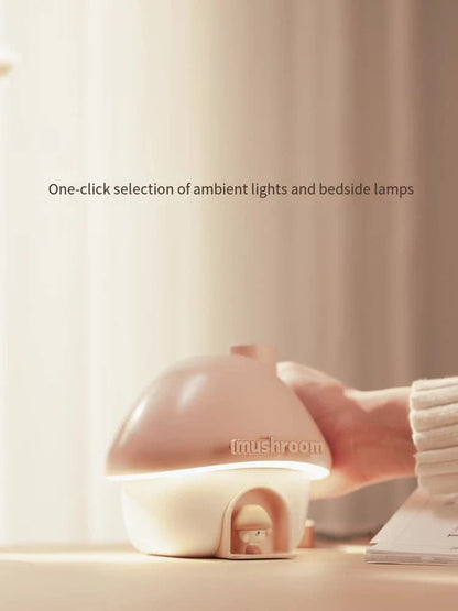 Mushroom House Ultrasonic Humidifier With Colorful Lighting