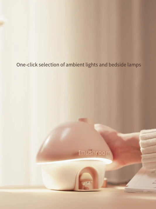 Mushroom House Ultrasonic Humidifier With Colorful Lighting