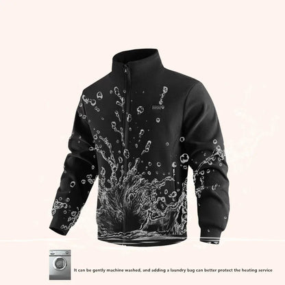 8-Zone Heated Winter Jacket Unisex Polar Fleece