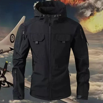 Men'S Waterproof Softshell Jacket And Cargo Pants Set