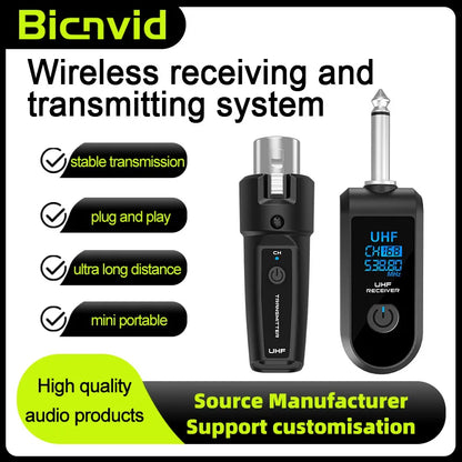 Wireless Microphone System Xlr Adapter For Audio Devices
