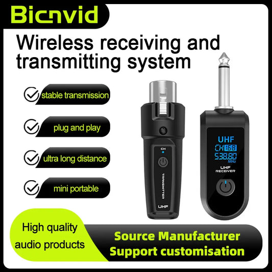 Wireless Microphone System Xlr Adapter For Audio Devices