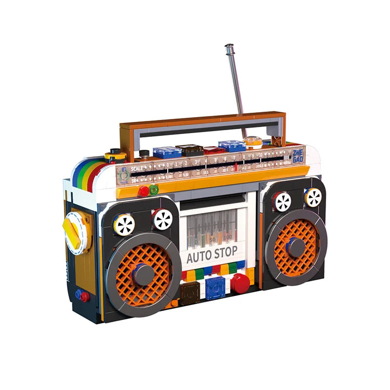 Retro Radio Model Building Blocks Set 554Pcs