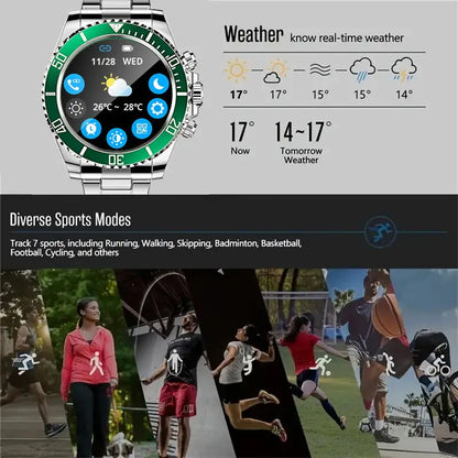 Luxury Waterproof Smartwatch For Men With Call Feature