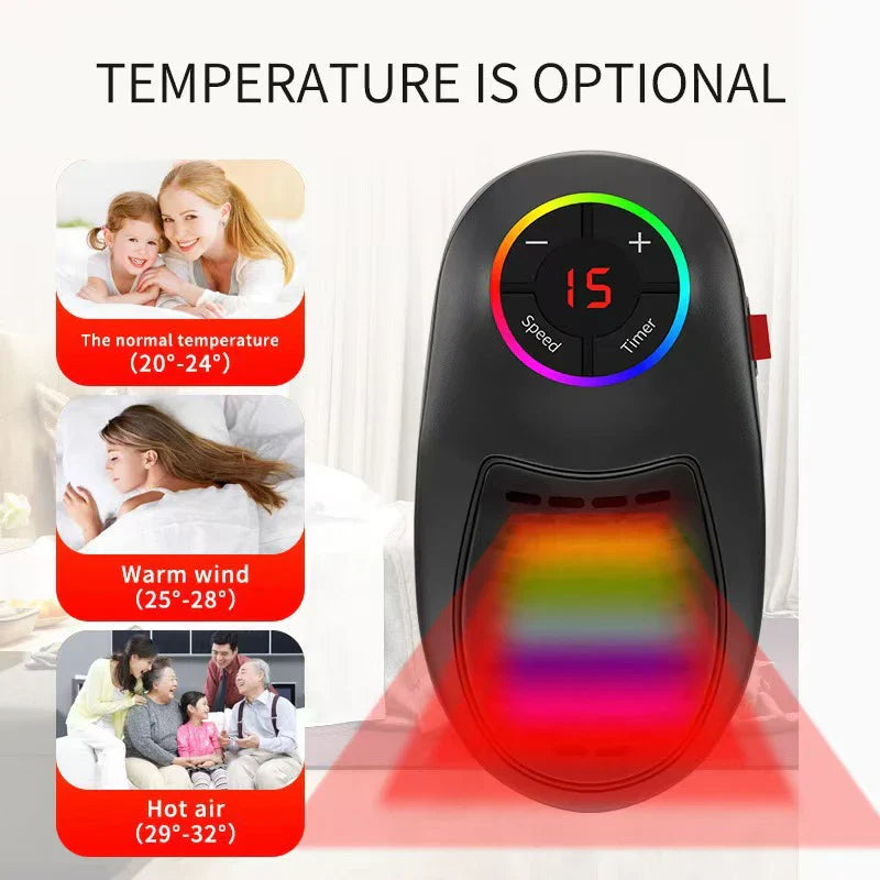 Smart Portable Desktop Ptc Ceramic Heater Remote Control