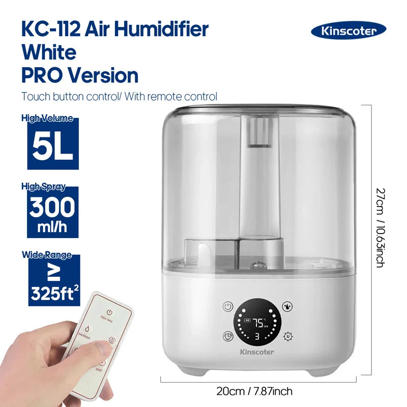 3L Air Humidifier With Remote And Timer Control