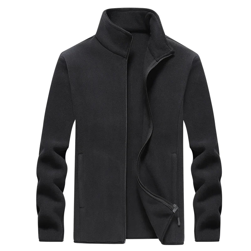 Men'S Fleece Windproof Jacket For Winter Hiking