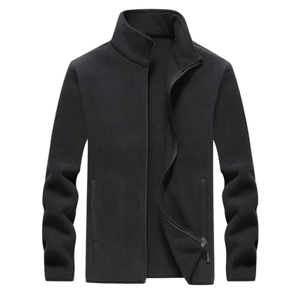 Men'S Fleece Windproof Jacket For Winter Hiking