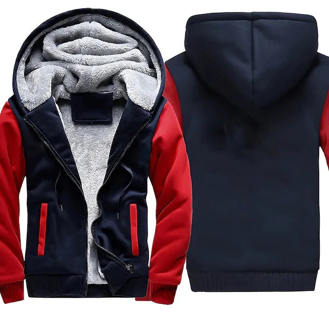Winter Men'S Camouflage Hooded Fleece Jacket