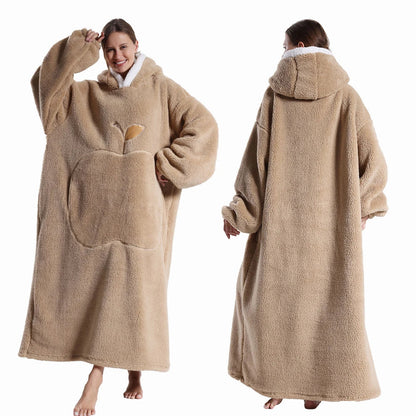 Oversized Wearable Blanket With Hood, Cozy Winter Comfort