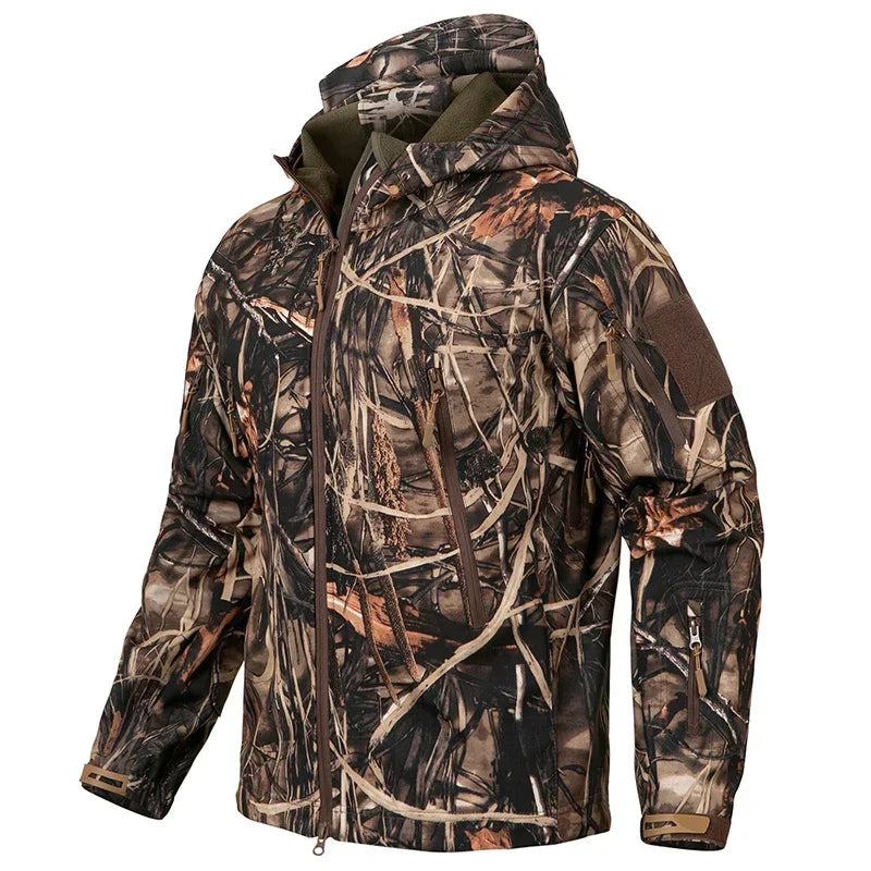 Men'S Camouflage Waterproof Jacket With Hood