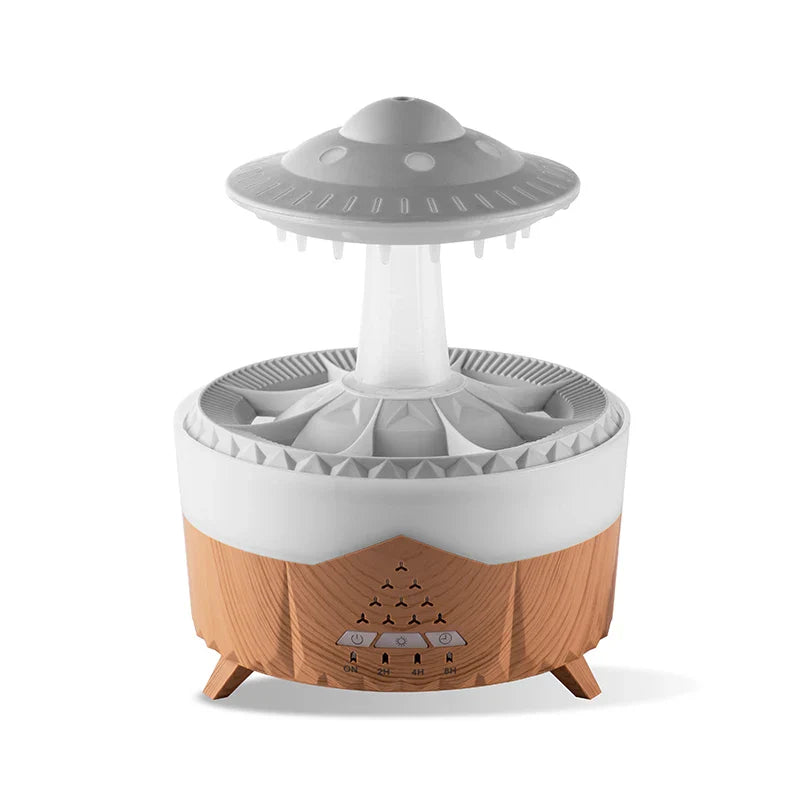 Mini Raindrop Aroma Humidifier Usb Remote Diffuser, 350Ml