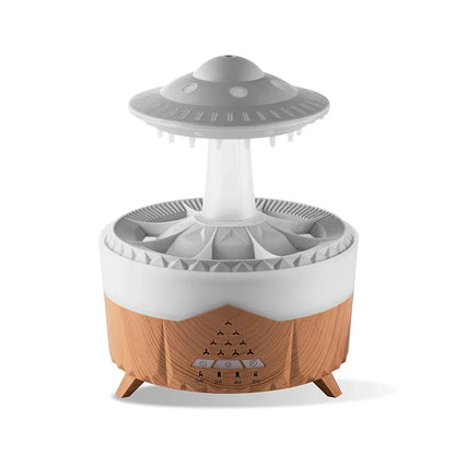 Mini Raindrop Aroma Humidifier Usb Remote Diffuser, 350Ml