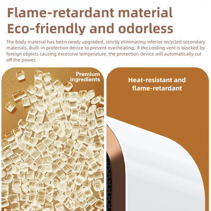 Portable Smart Electric Heater With Safety Features