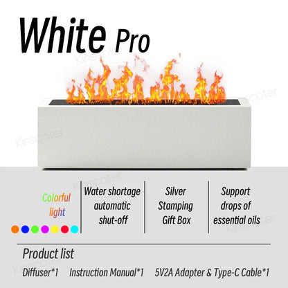 Flame Diffuser Ultrasonic Aromatherapy Cool Mist Humidifier