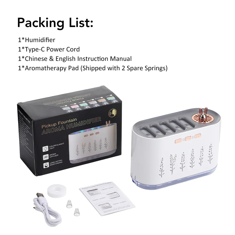 Portable 700Ml Usb Aromatherapy Humidifier With Led Lights