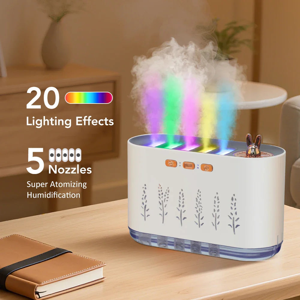 Portable 700Ml Usb Aromatherapy Humidifier With Led Lights