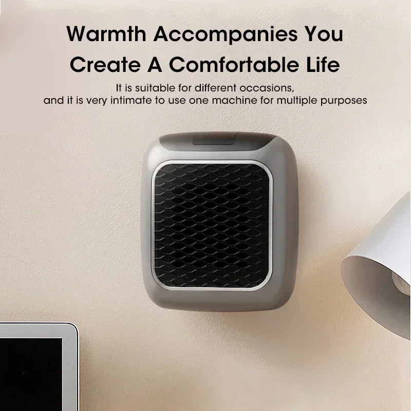 800W Portable Wall Mounted Electric Heater With Remote