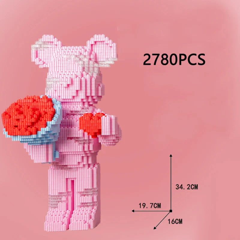 Bear Diy Building Block Toy For Kids