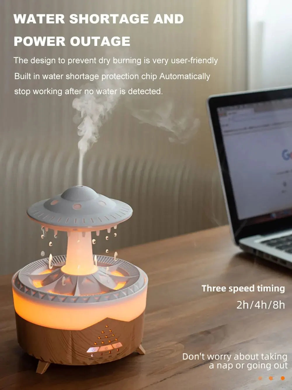 Ufo Aromatherapy Ultrasonic Humidifier With Remote Control