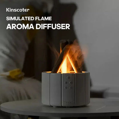 Simulated Flame Ultrasonic Aroma Diffuser Mist Maker