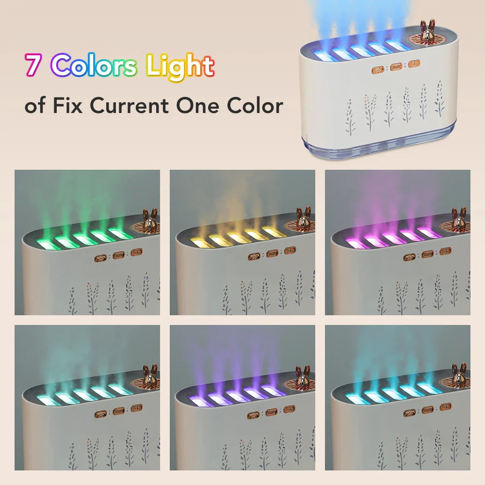 Portable 700Ml Usb Aromatherapy Humidifier With Led Lights