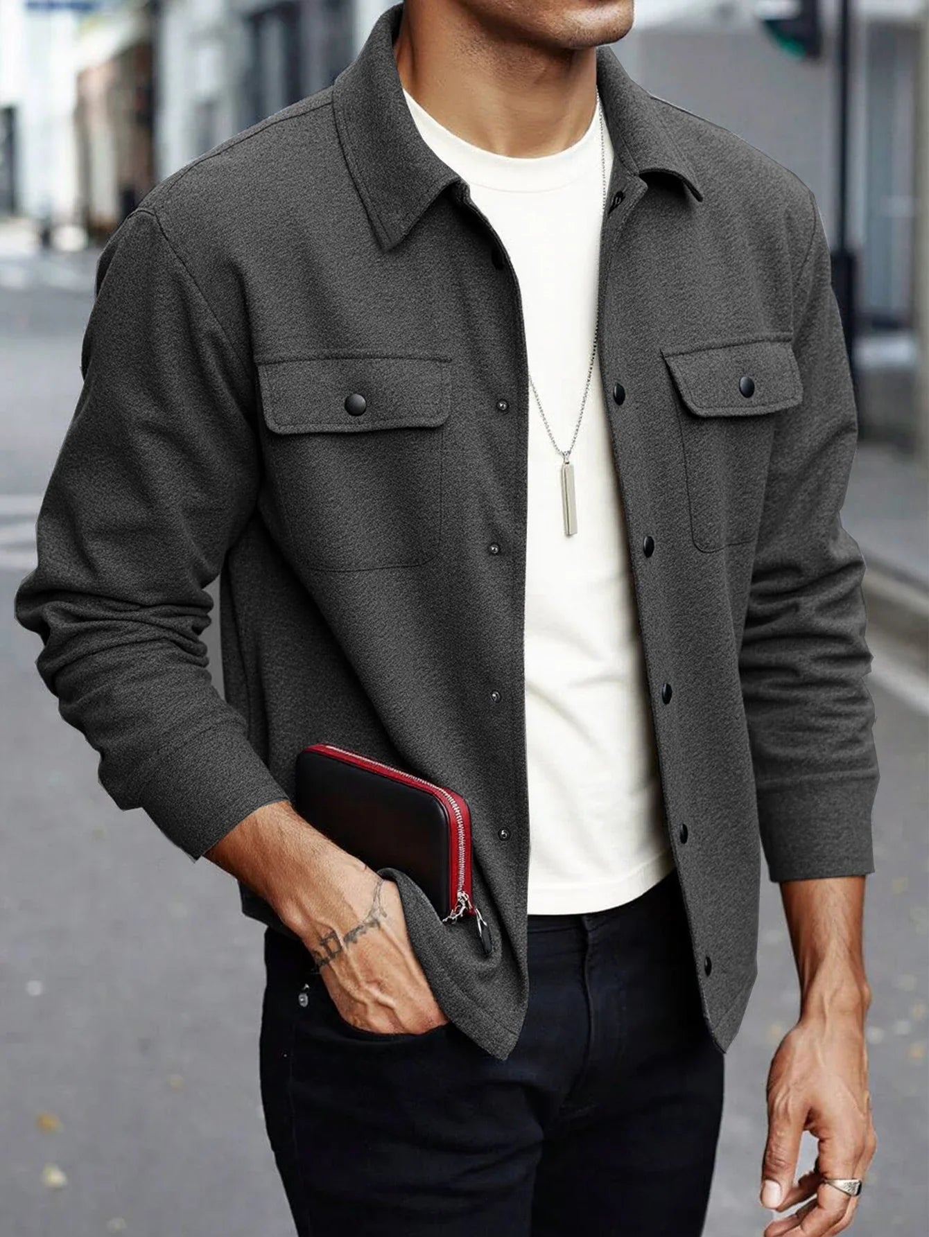 Men'S Wool Blend Jacket For All Seasons