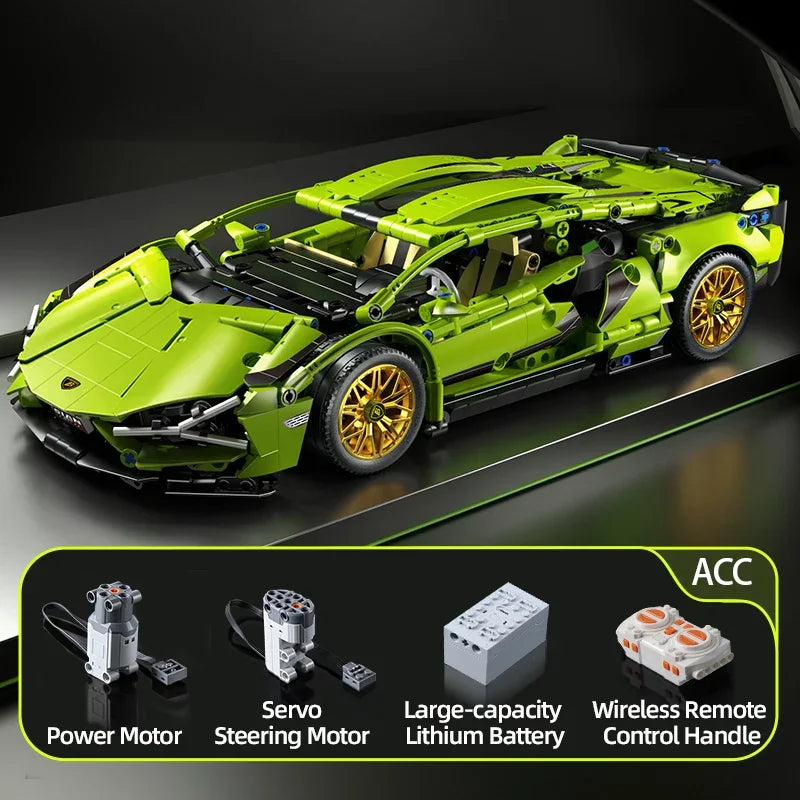 Remote Control Supercar Model Building Blocks