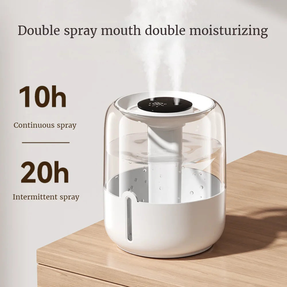 4L Large Capacity Usb Double Spray Humidifier