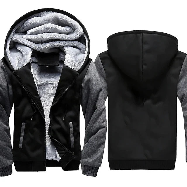 Winter Men'S Camouflage Hooded Fleece Jacket