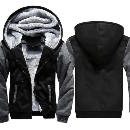 Winter Men'S Camouflage Hooded Fleece Jacket