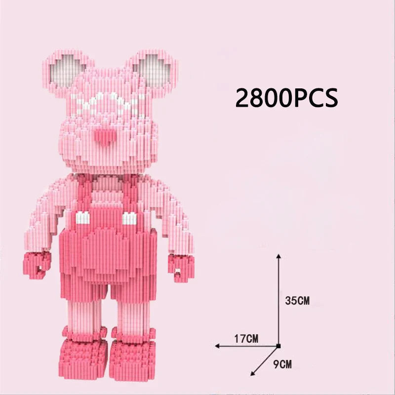 Bear Diy Building Block Toy For Kids