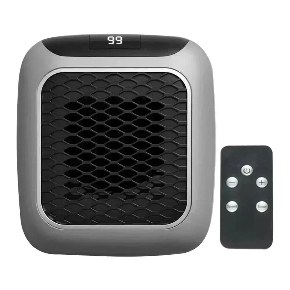 800W Mini Wall-Mounted Ceramic Space Heater With Remote